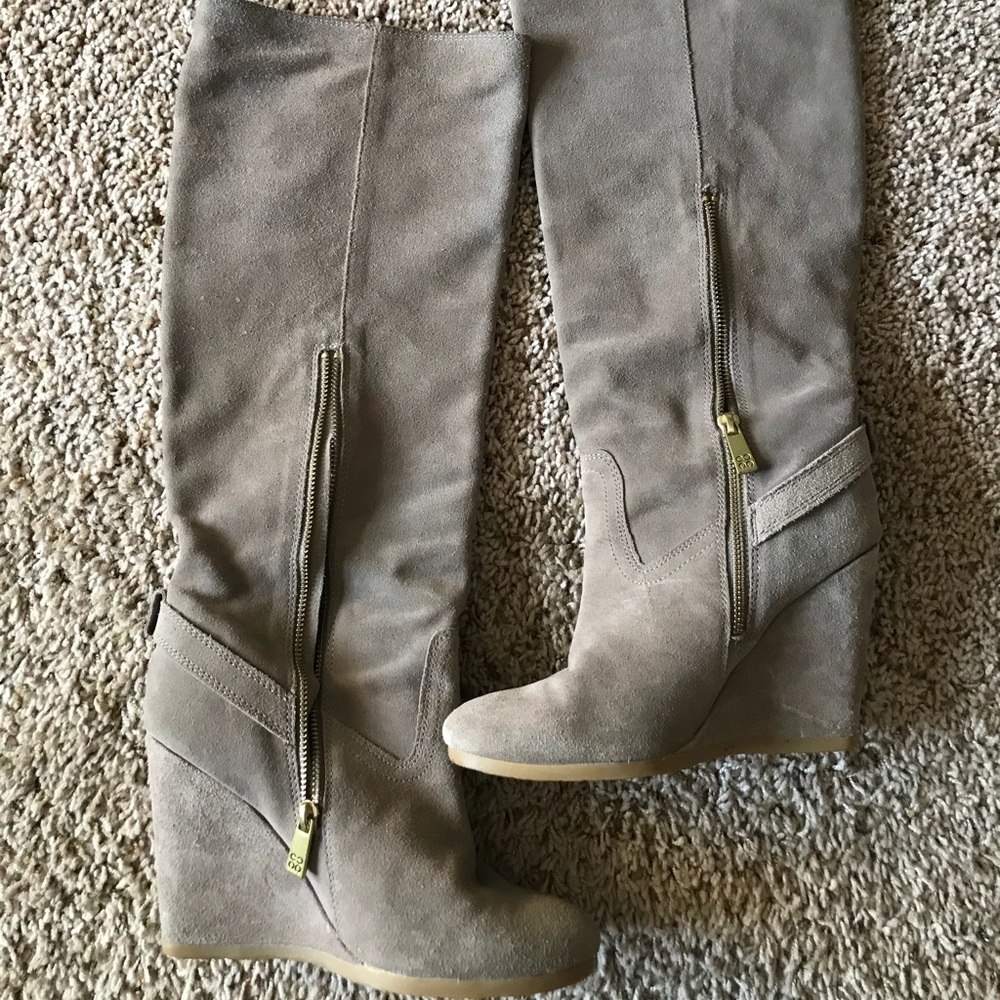 Coach Dorthy Suede Wedge Boot - Picture 2 of 6